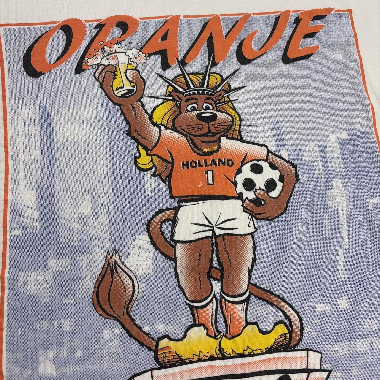 Vintage 90s USA World Cup 94 football tournament team Netherlands graphic t-shirt