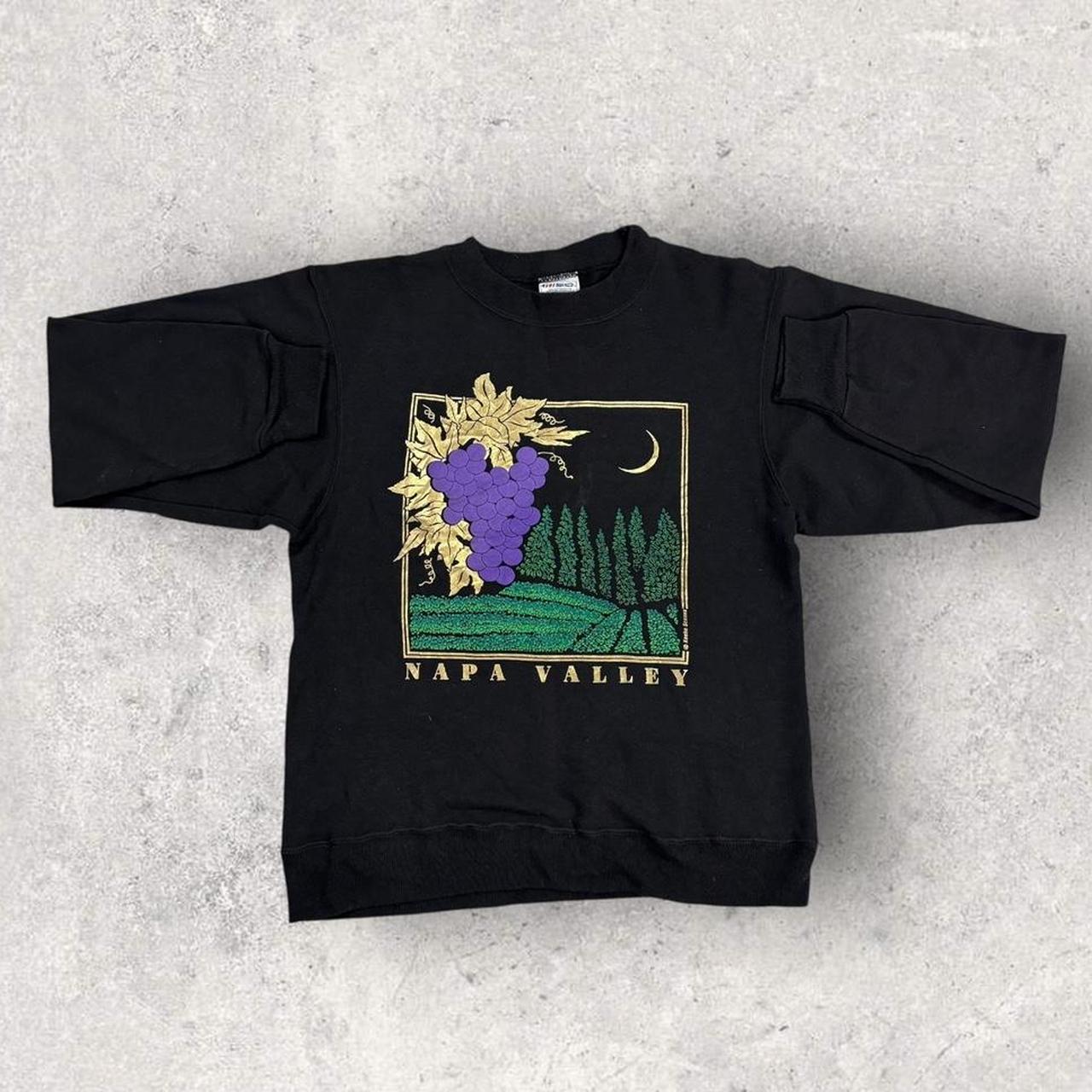 Vintage 90s USA Napa Valley vineyards California graphic sweatshirt