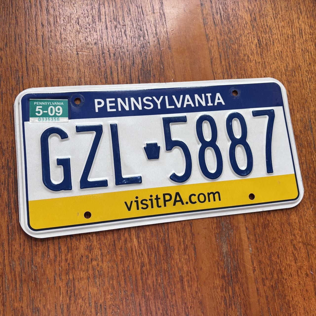 Vintage Y2K Pennsylvania state American license plate