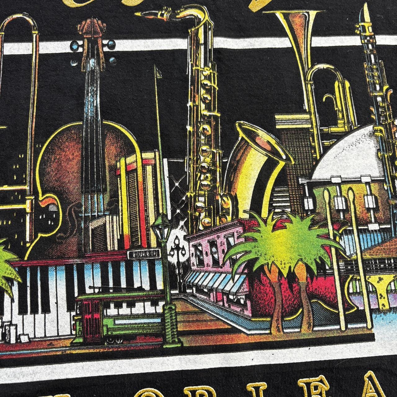 Vintage Y2K New Orleans the city of jazz Louisiana souvenir t-shirt