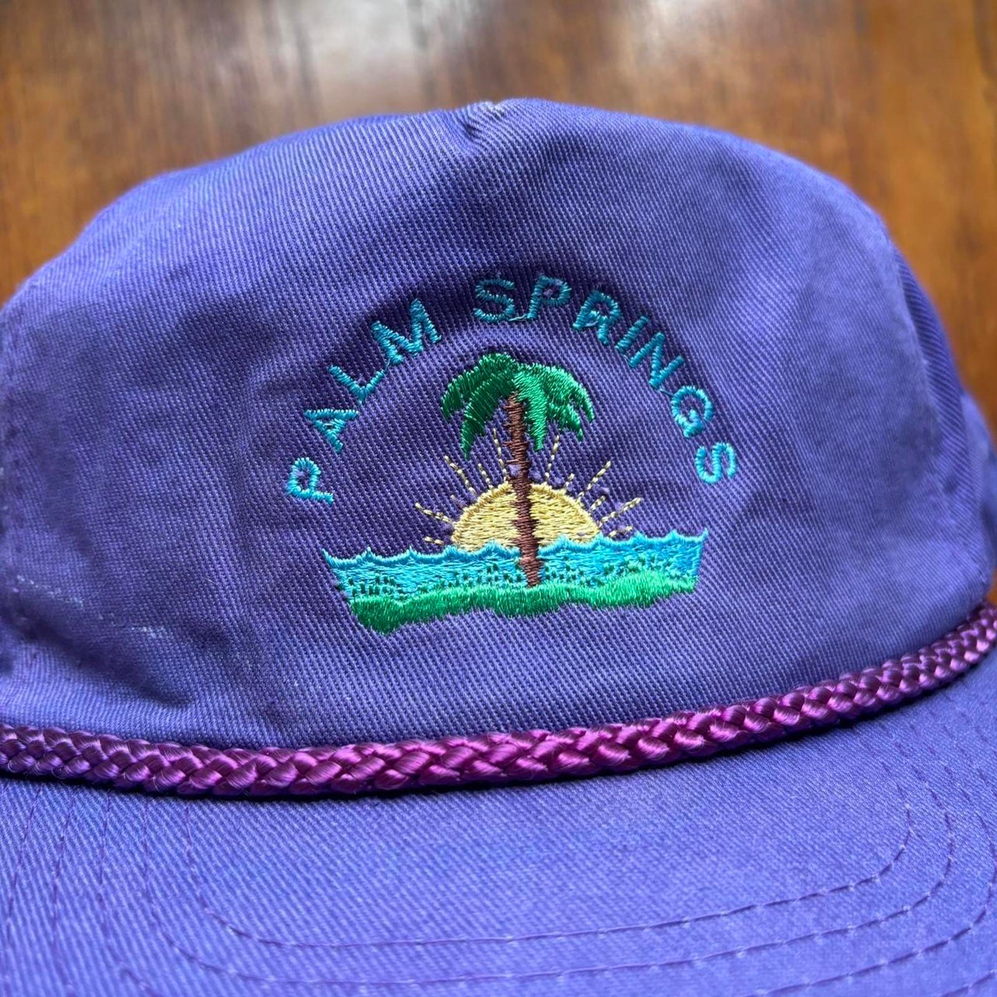 Vintage 90s USA Palm Springs California tourist souvenir graphic cap