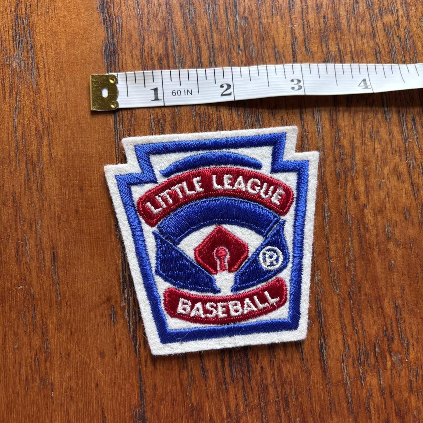 Vintage 90s USA little league baseball embroidered patch