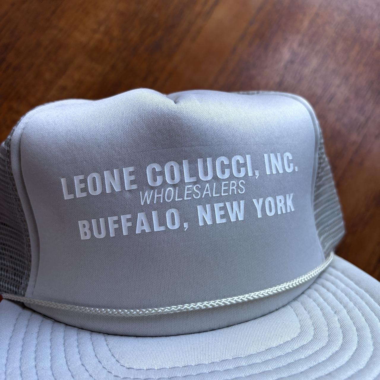 Vintage 90s USA Leone Colucci wholesalers Buffalo New York trucker cap