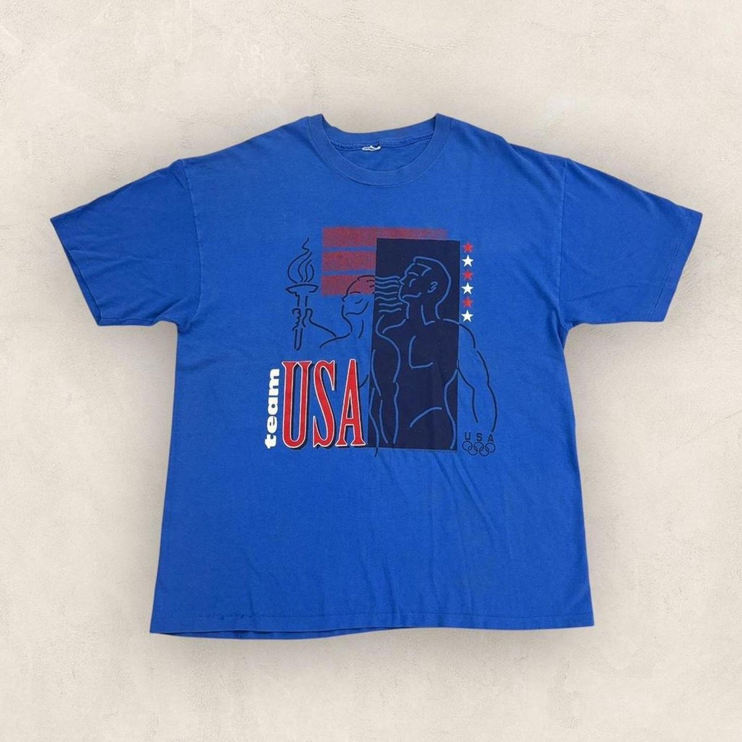 Vintage 90s Team USA Olympics athletics summer games graphic t-shirt