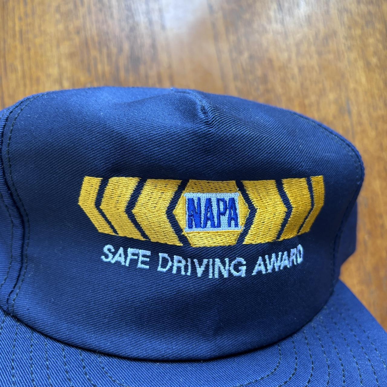 Vintage 90s USA Napa tools safe driving award automobile motor graphic cap