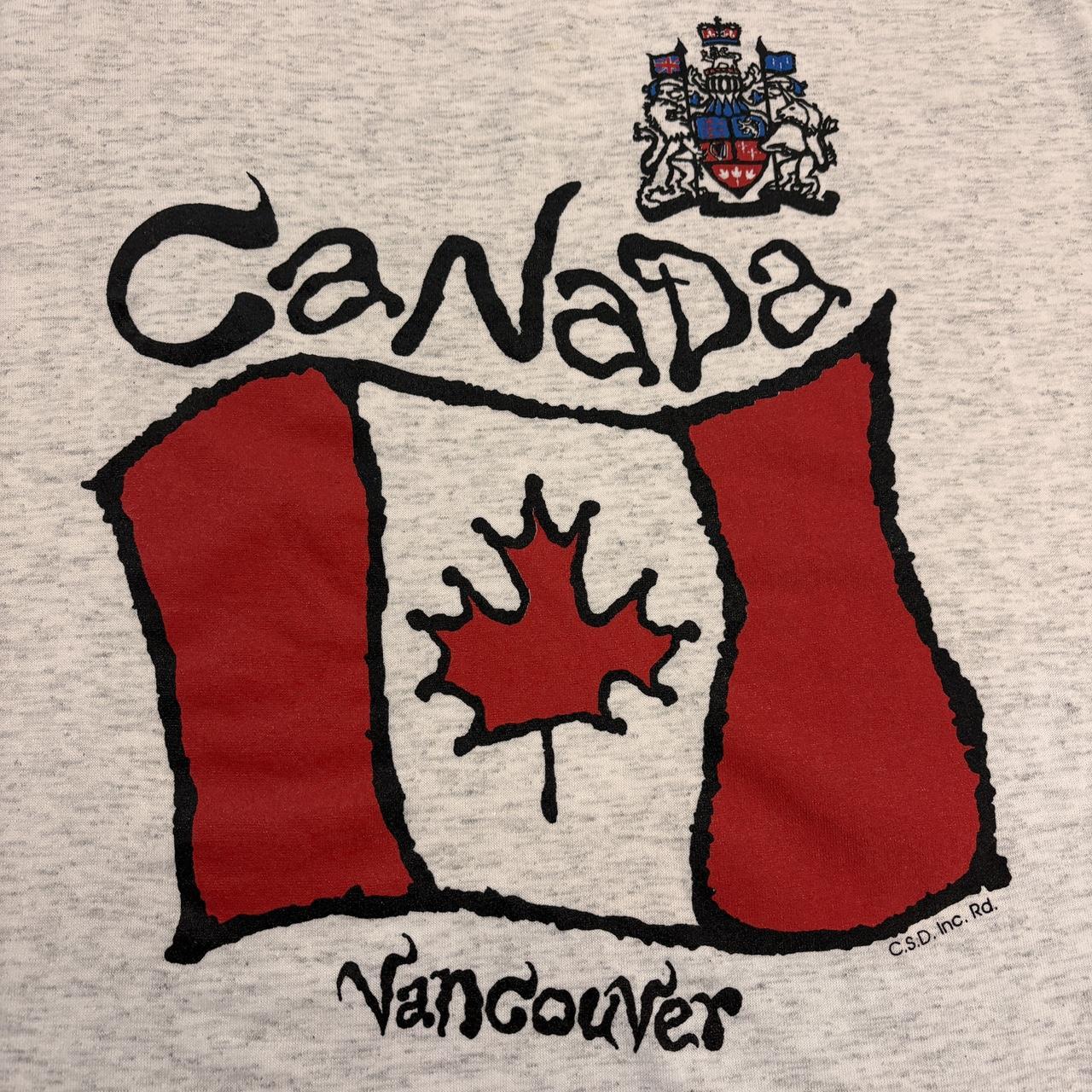 Vintage 90s Vancouver Canada Flag tourist souvenir graphic t-shirt