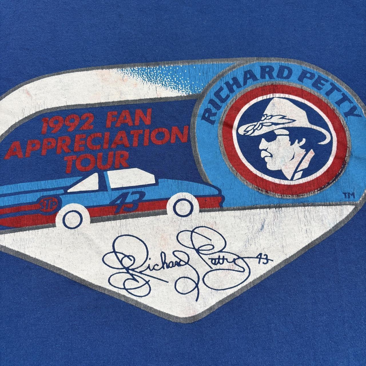 Vintage NASCAR Richard Petty fan appreciation tour motorsport racing t-shirt