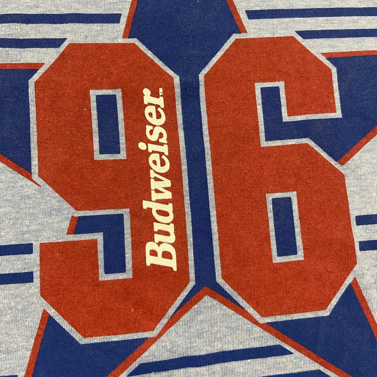 Vintage 90s USA Budweiser beer alcohol promotional graphic t-shirt