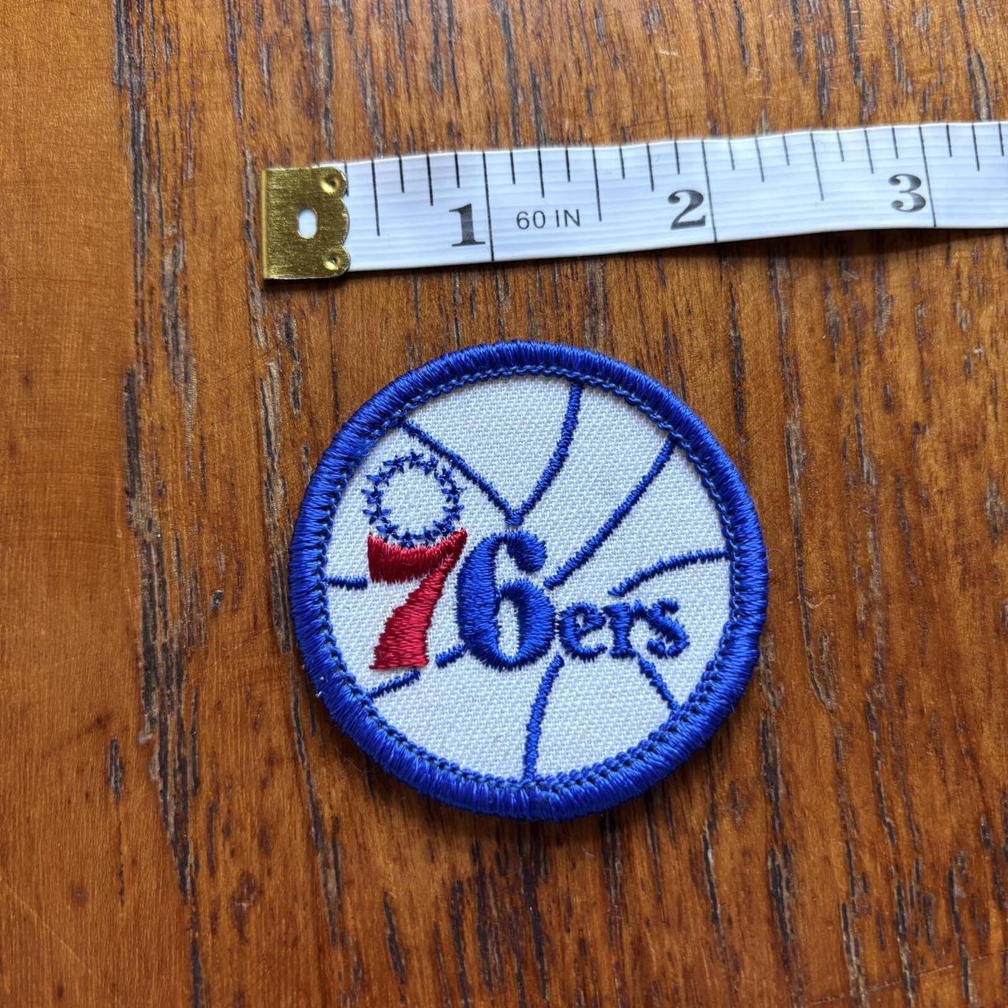 Vintage 80s USA Philadelphia 76ers NBA basketball embroidered patch