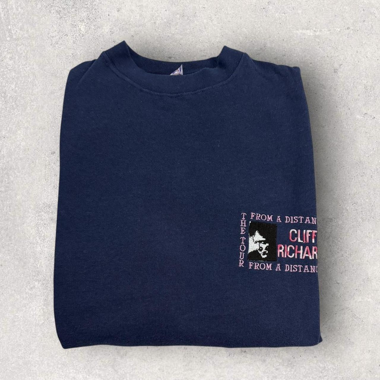Vintage 90s Cliff Richard from a distance UK tour musician sweatshirt