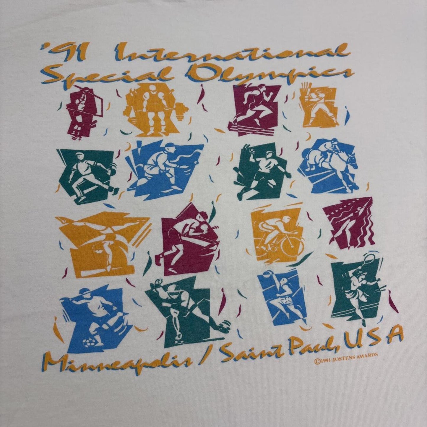 Vintage 90s USA Special Olympics Minneapolis Saint Paul athletics t-shirt