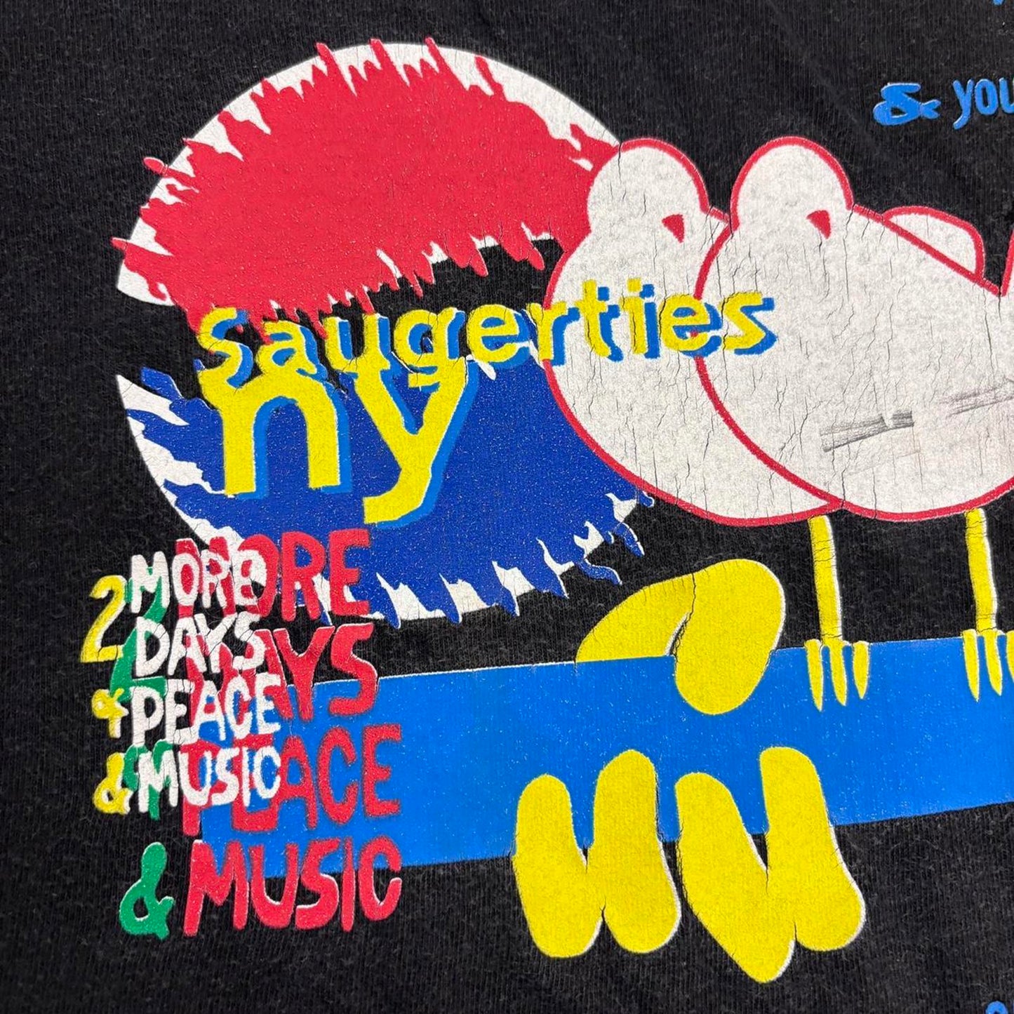 Vintage 90s USA Pepsi Woodstock music festival New York State band t-shirt