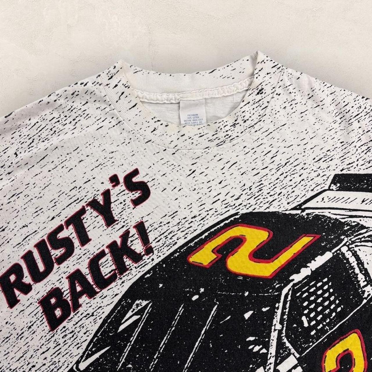 Vintage 90s USA Rusty Wallace NASCAR motorsport AOP graphic t-shirt