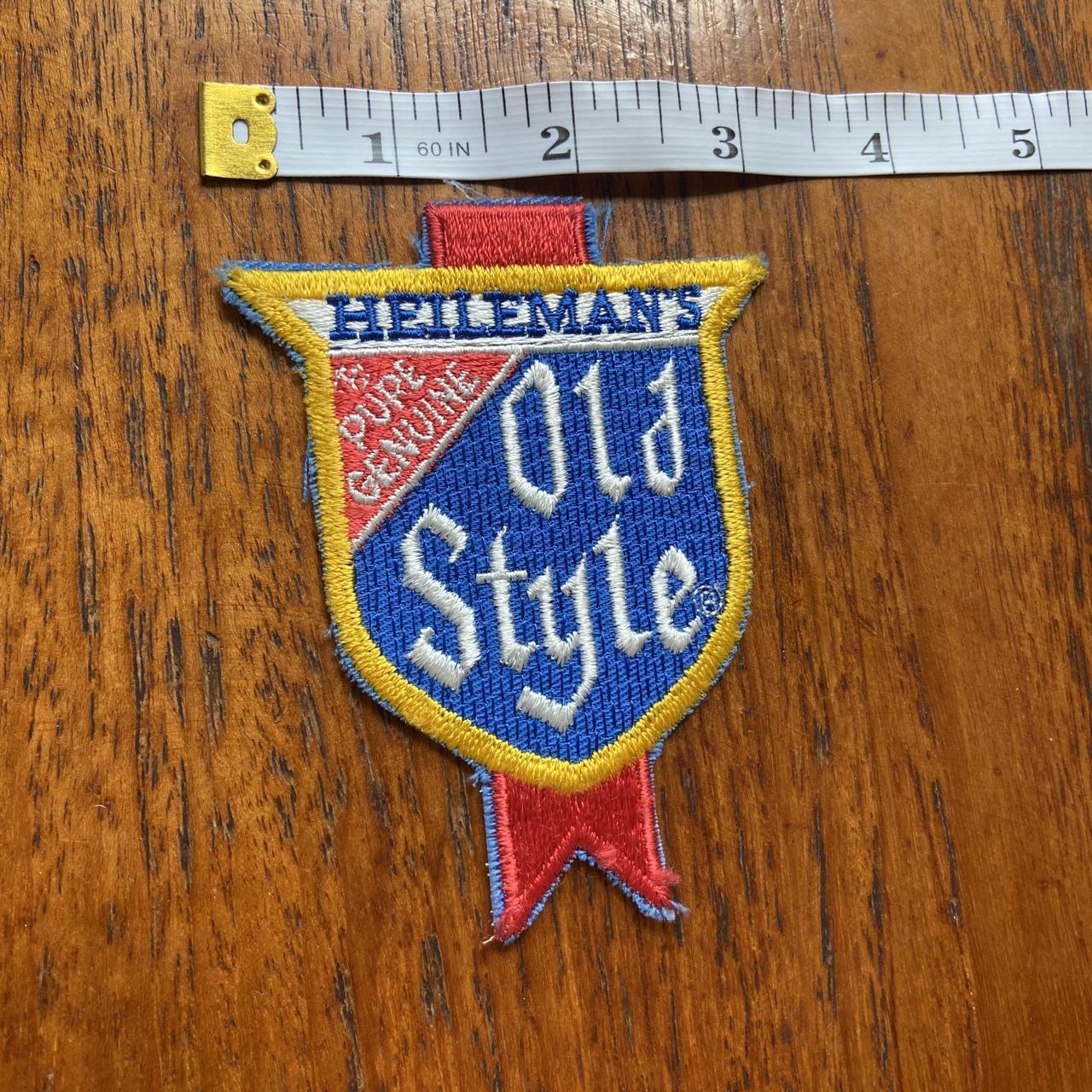 Vintage 80s USA Heileman’s old style beer alcohol embroidered patch