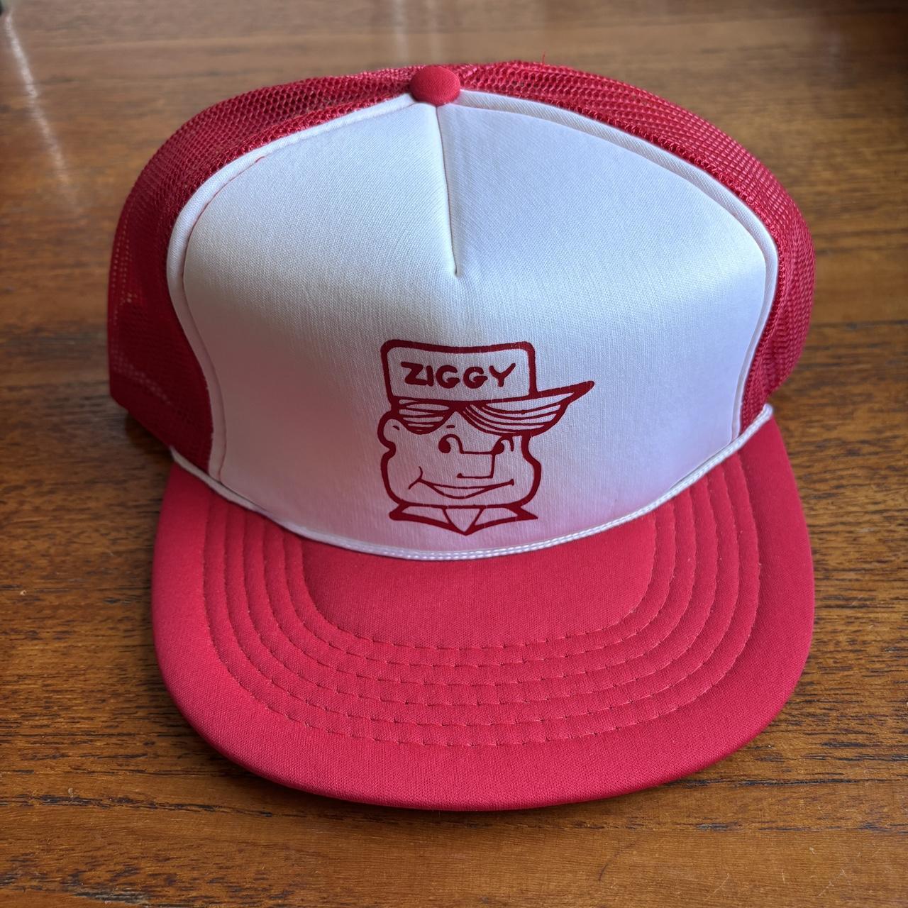 Vintage 90s USA Ziggy restaurant diner graphic trucker cap