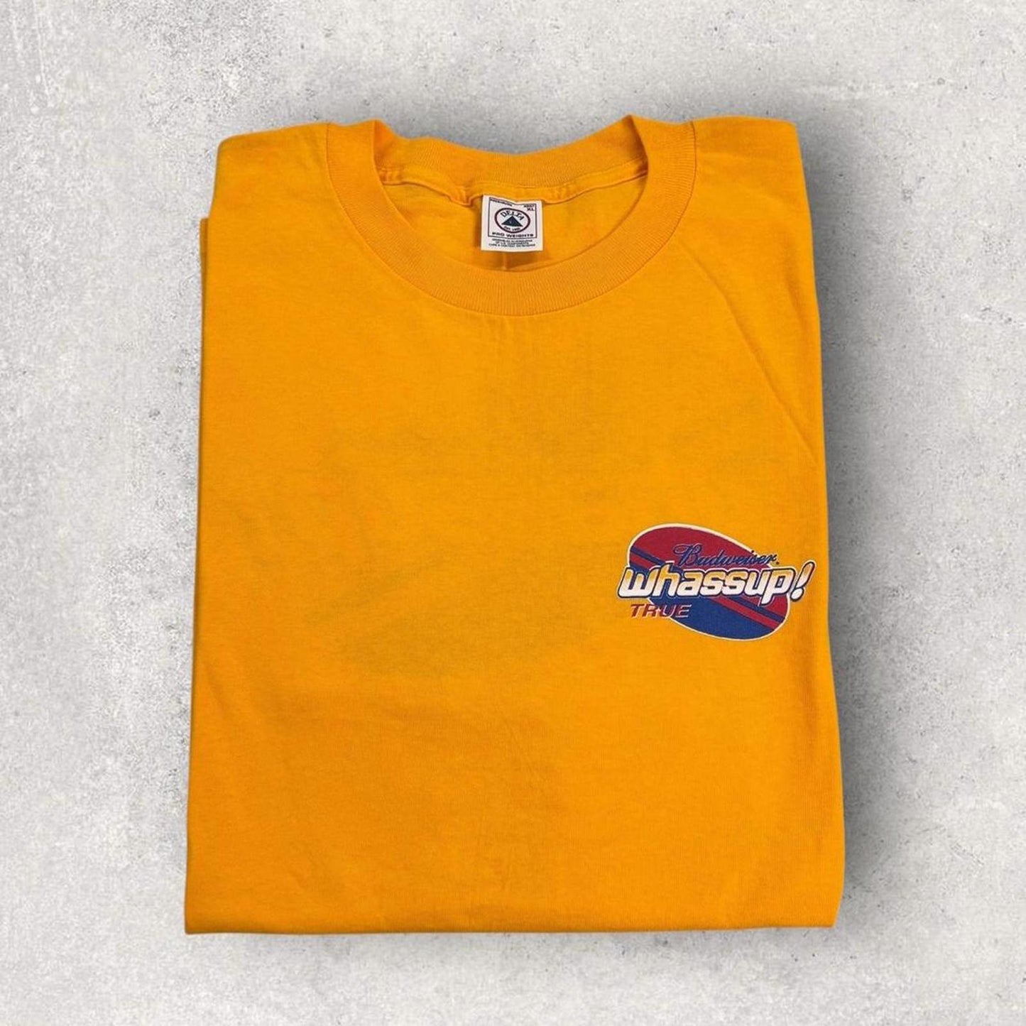 Vintage 90s USA Budweiser beer ‘Whassup’ TV advert promotional t-shirt