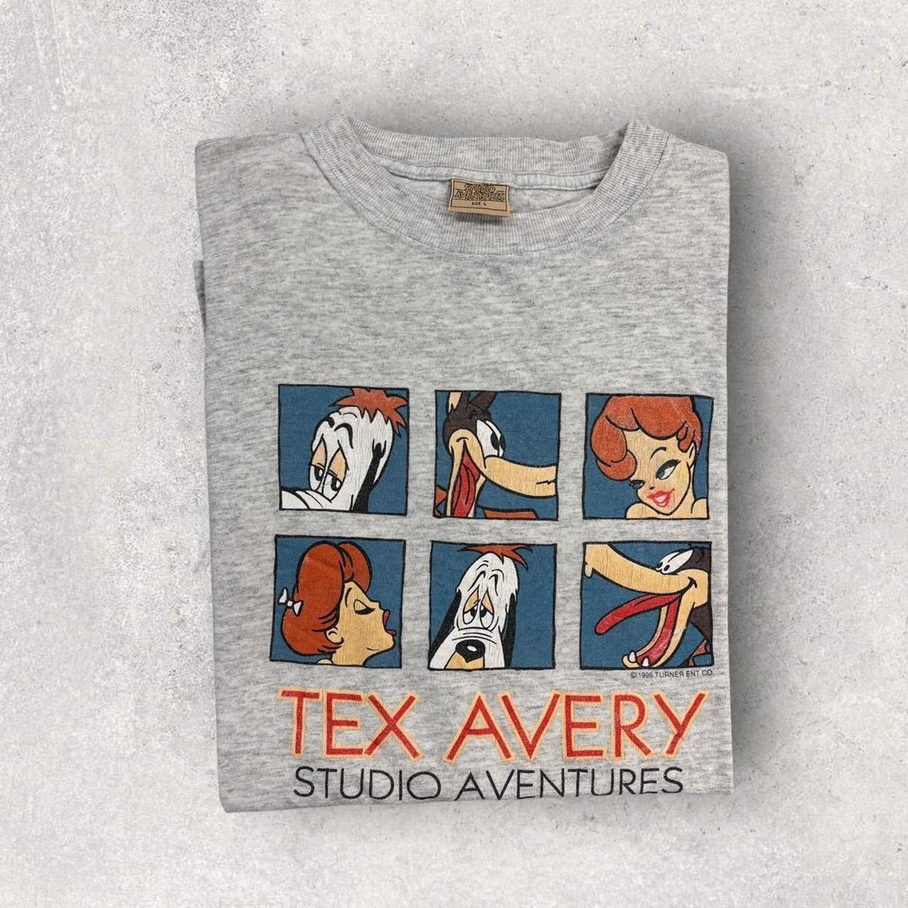 Vintage 90s USA Tex Avery Studio Adventures cartoon illustration graphic t-shirt