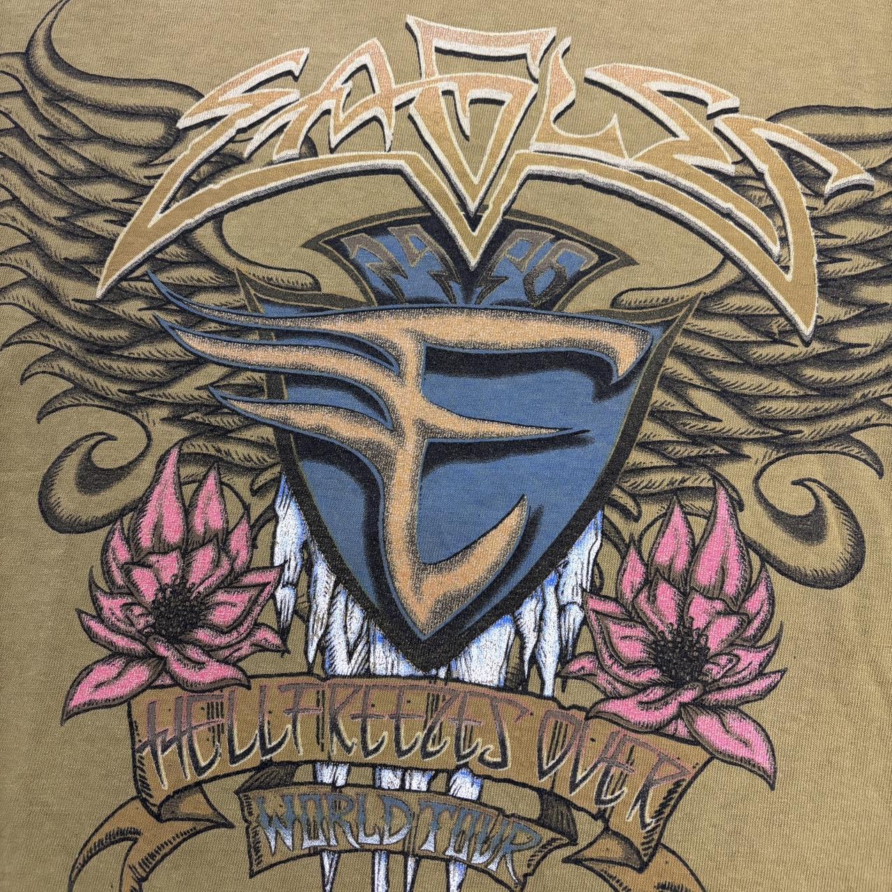 Vintage 90s USA The Eagles hells freezes over world tour rock music band t-shirt