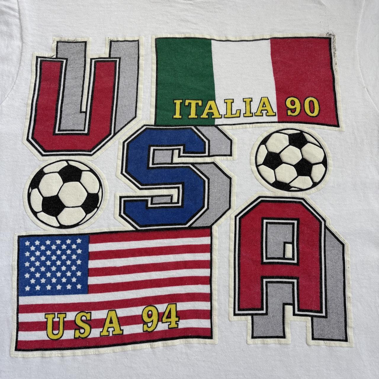 Vintage World Cup football tournament Italia ‘90 USA ‘94 t-shirt