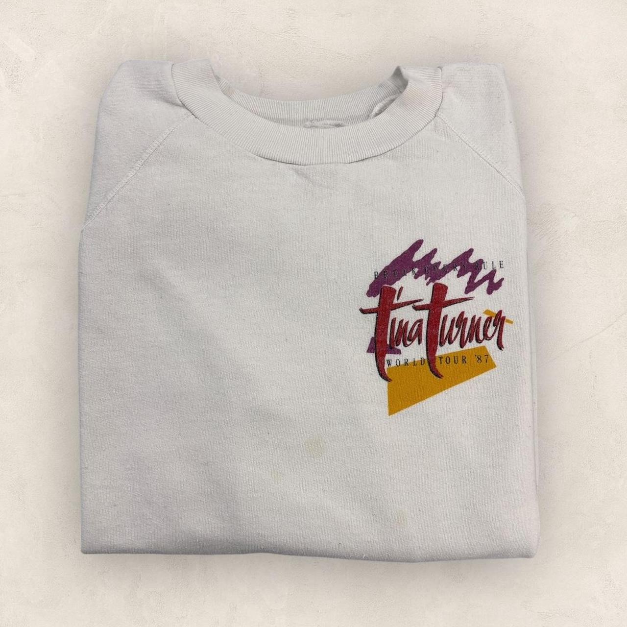 Vintage 80s USA Tina Turner break every rule World Tour 1987 musician graphic band sweatshirt
