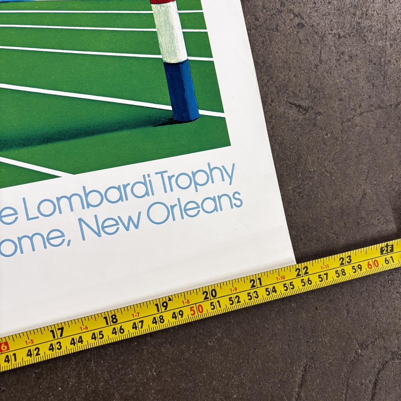 Vintage 70s Super Bowl 12 poster NFL American Football New Orleans print