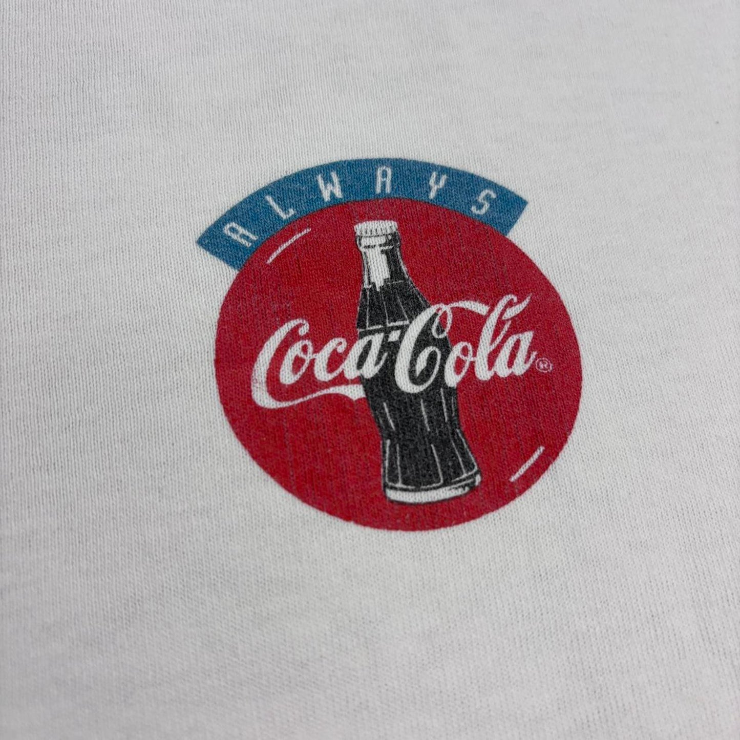 Vintage 90s Coca Cola Coke soda soft drink Dutch promotional t-shirt