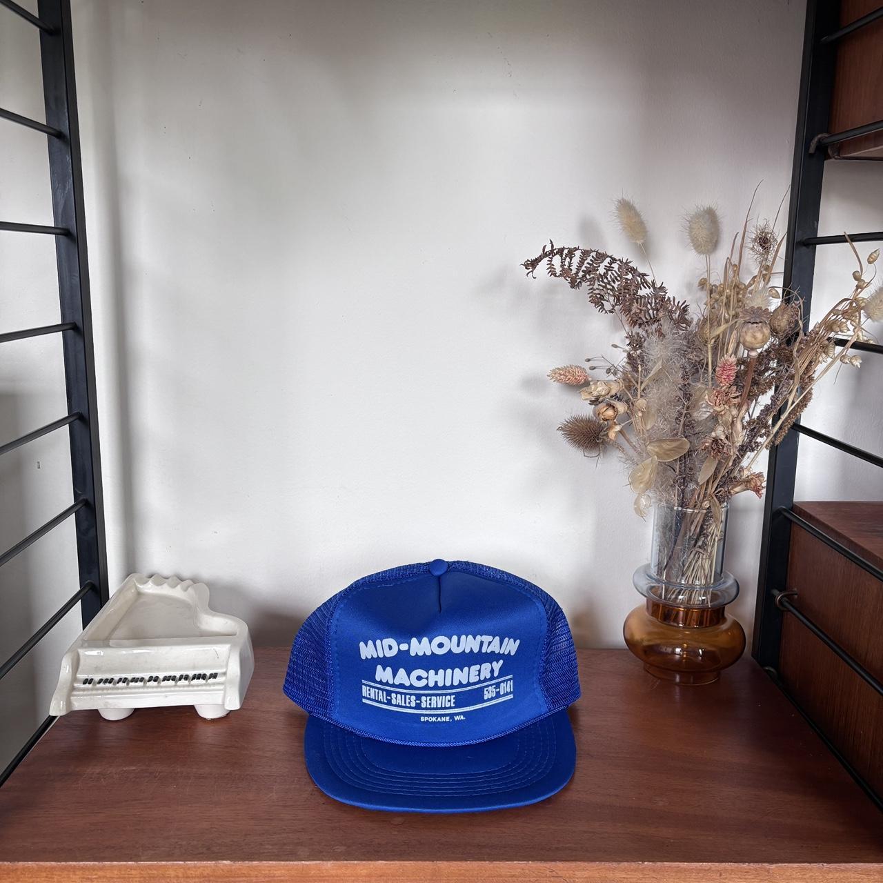 Vintage 90s USA mid mountain machinery Spokane Washington trucker cap