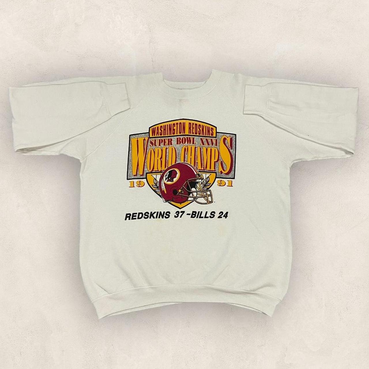 Vintage 90s USA Washington Redskins NFL American Football Super Bowl 26 champions graphic sweatshirt