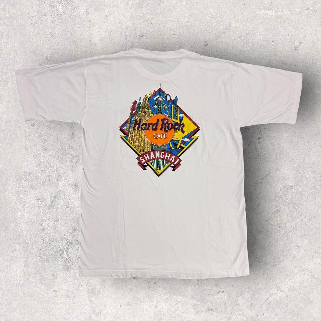 Vintage 90s Hard Rock Cafe Shanghai China bar restaurant graphic t-shirt