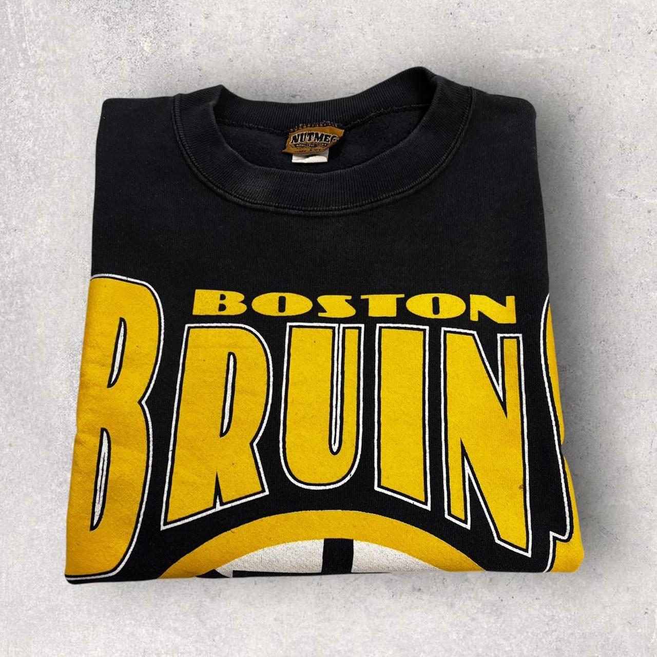 Vintage 90s USA Boston Bruins NHL ice hockey graphic sweatshirt