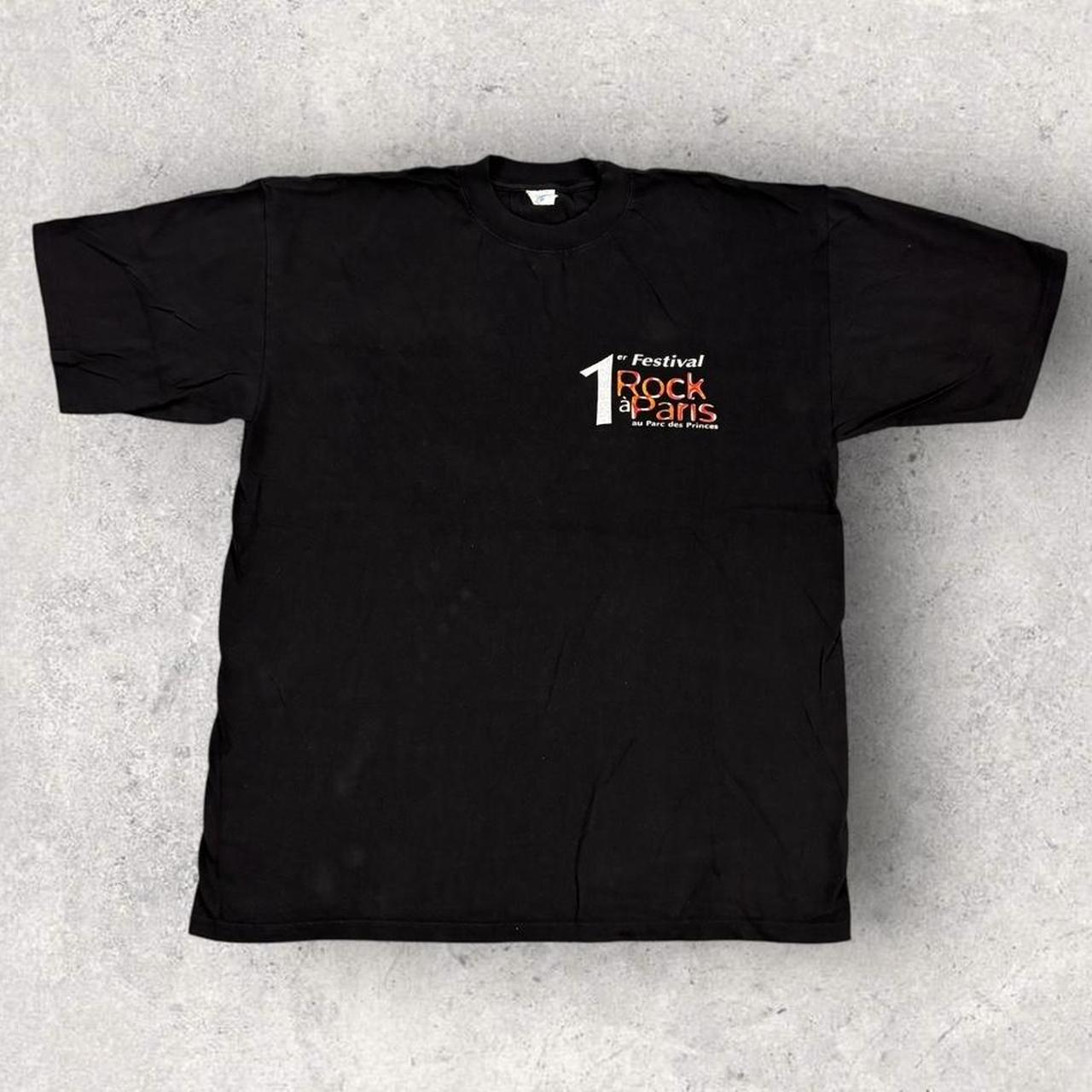 Vintage 90s USA Paris Rock Festival at Parc des Princes graphic band t-shirt