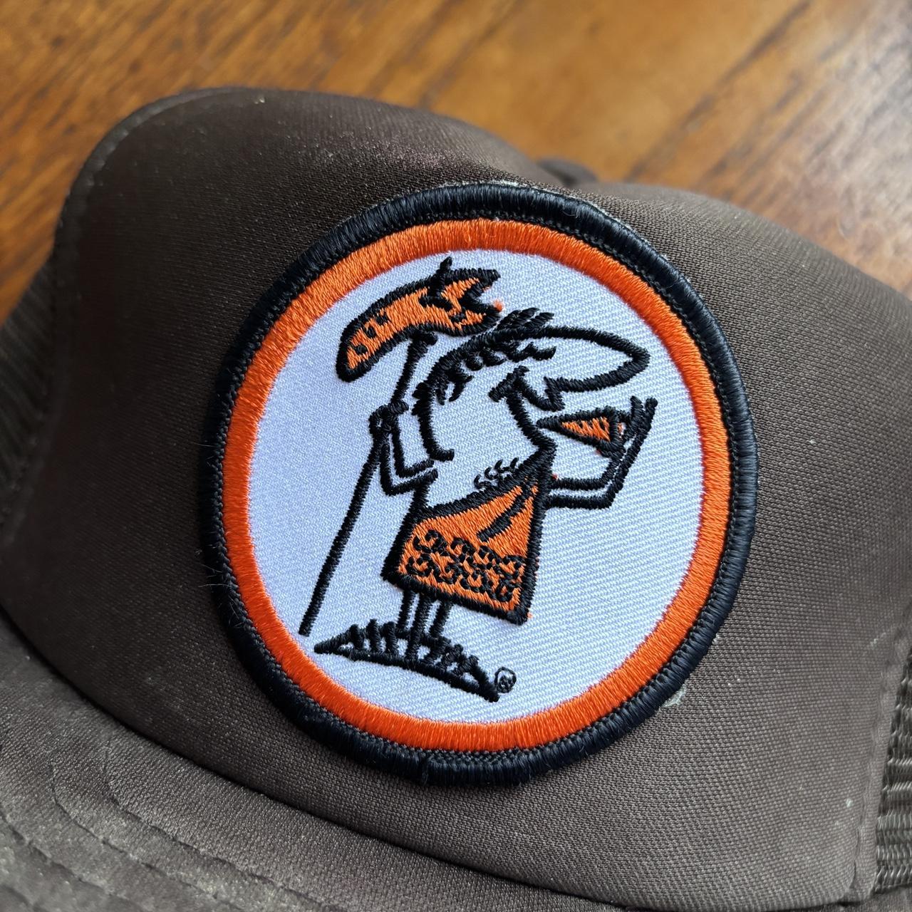 Vintage 90s USA Little Caesars pizza restaurant chain graphic trucker cap