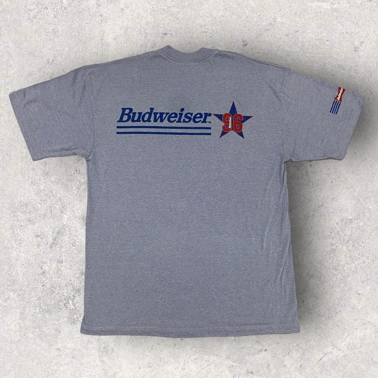 Vintage 90s USA Budweiser beer alcohol promotional graphic t-shirt