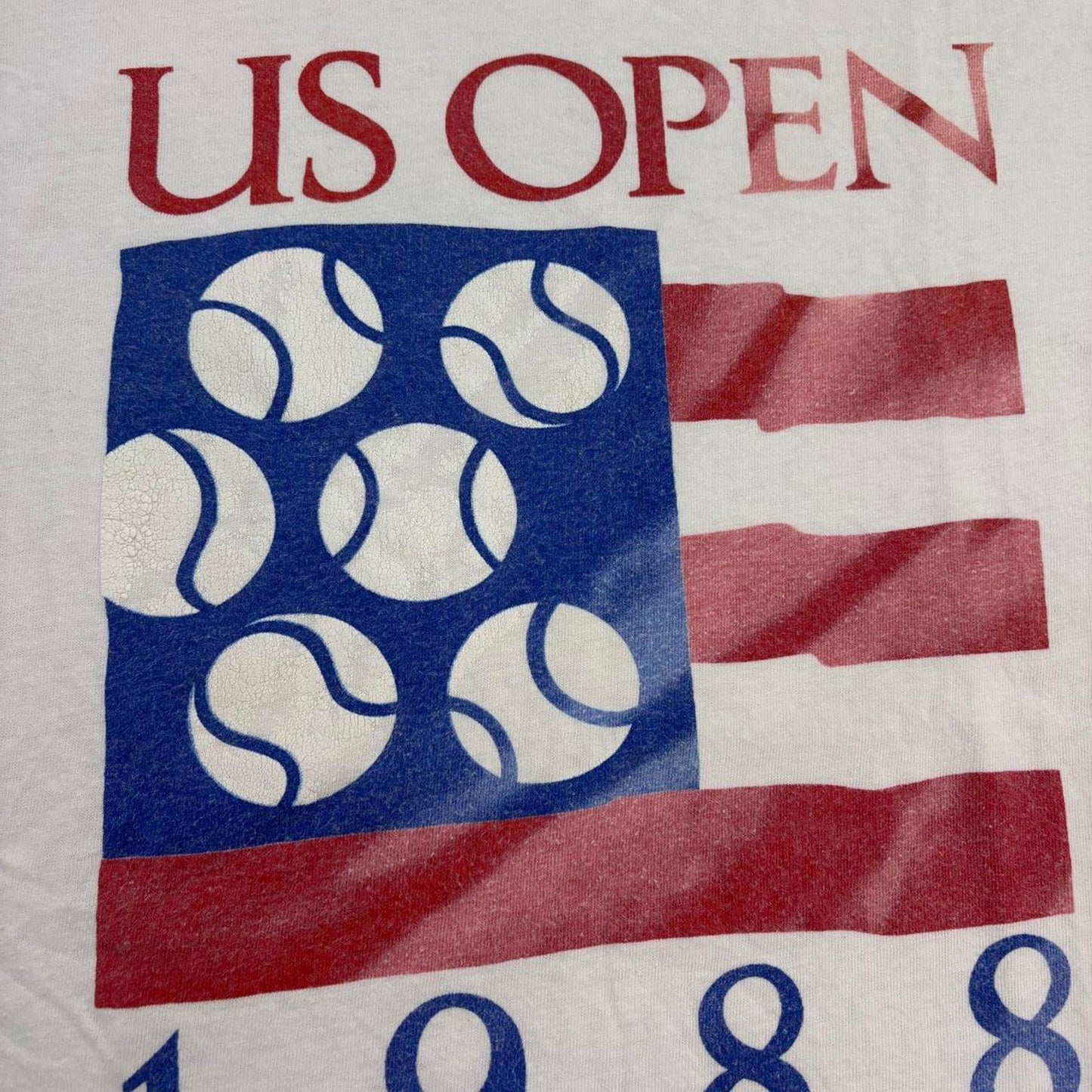 Vintage 80s US Open 1988 tennis tournament ATP Tour graphic t-shirt