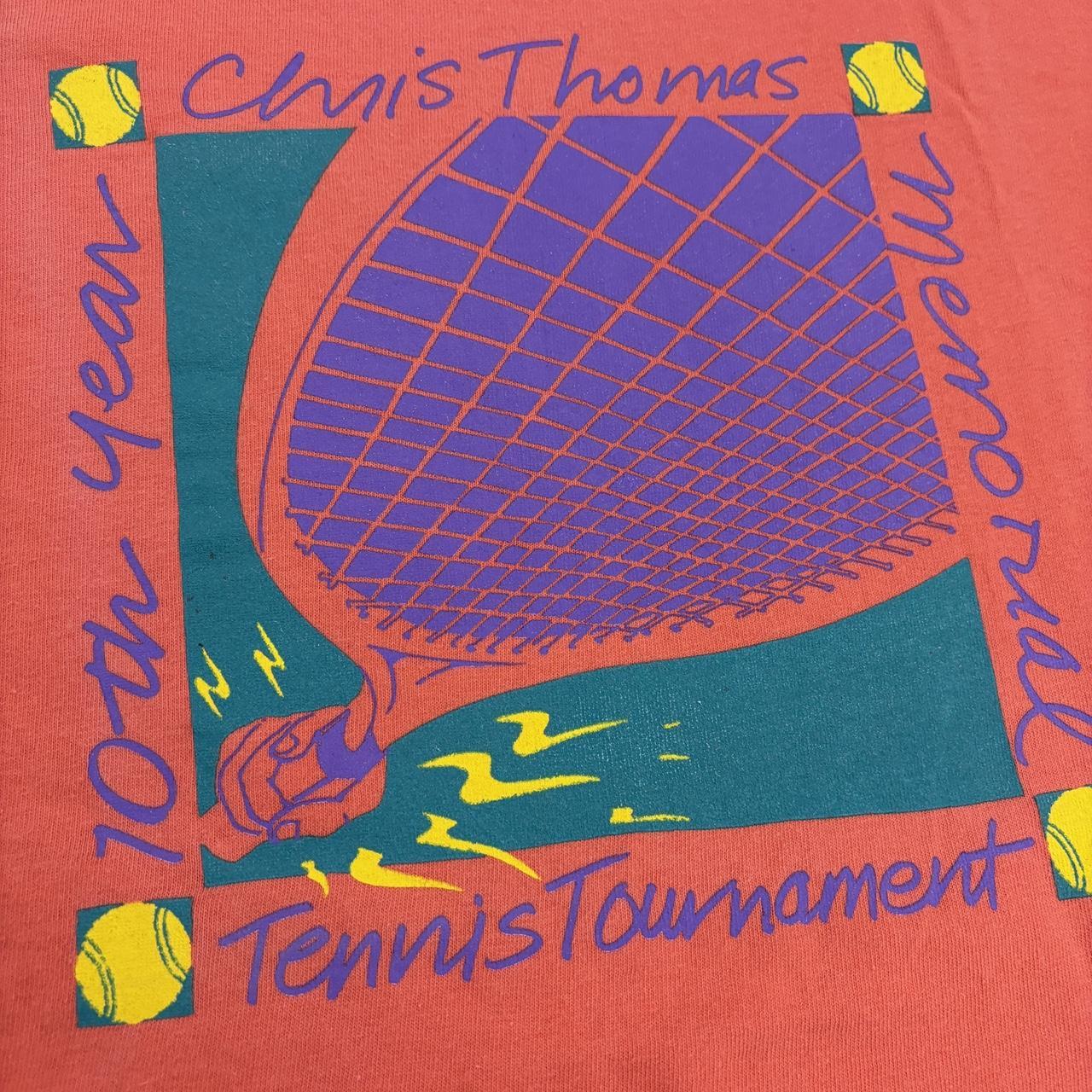 Vintage 90s USA tennis tournament Ocean City Maryland graphic t-shirt