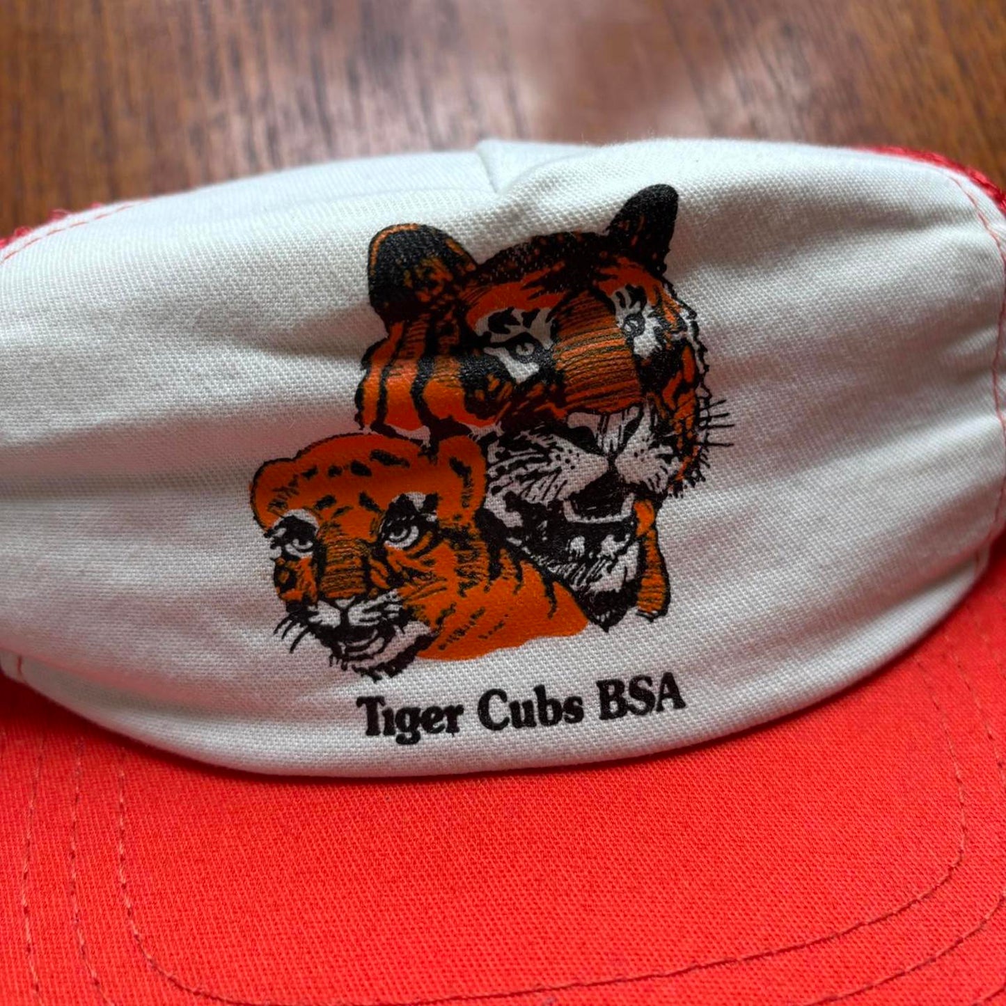 Vintage 90s USA Tiger Cubs Boy Scouts of America promotional trucker cap