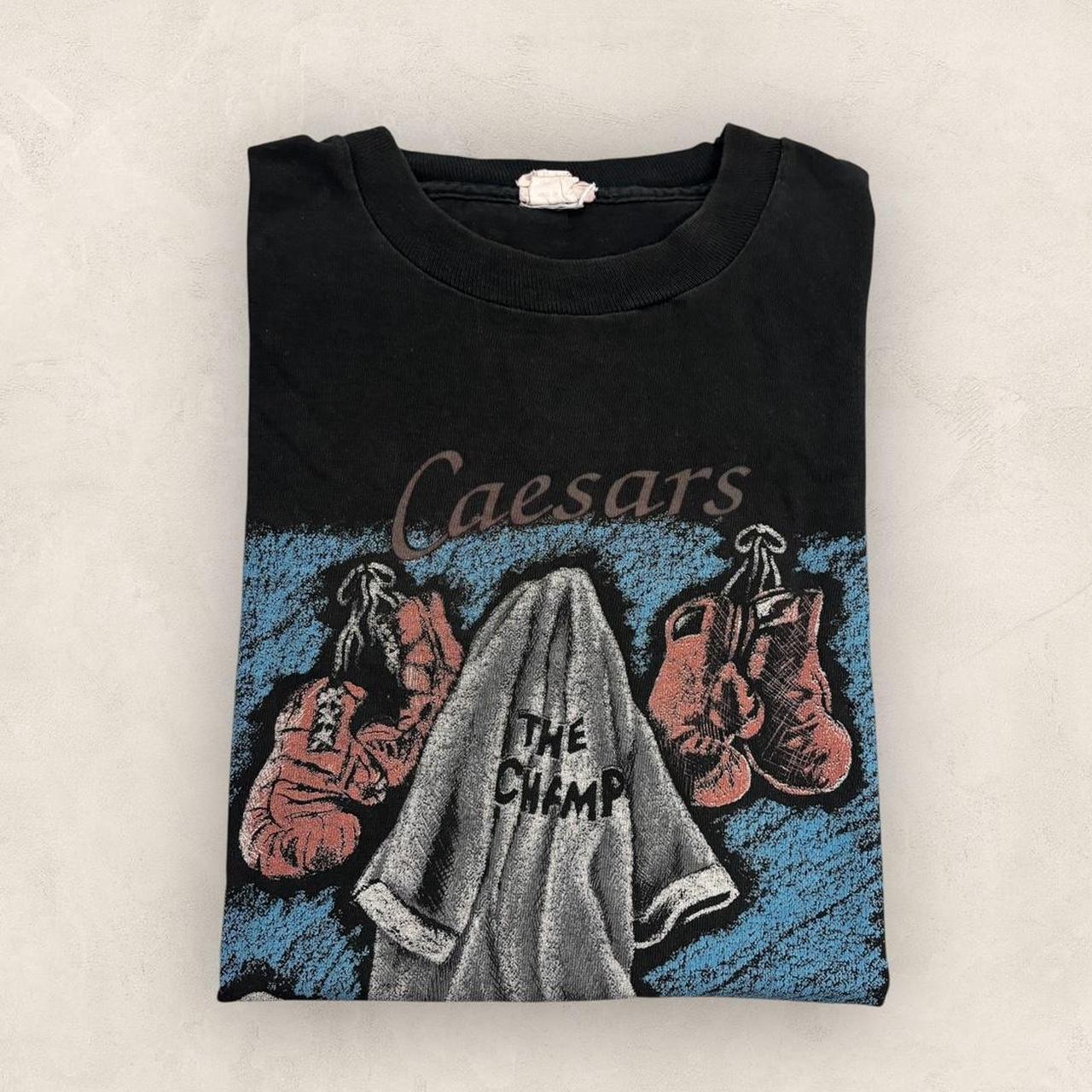 Vintage 90s USA Caesars Palace boxing home of champions graphic t-shirt
