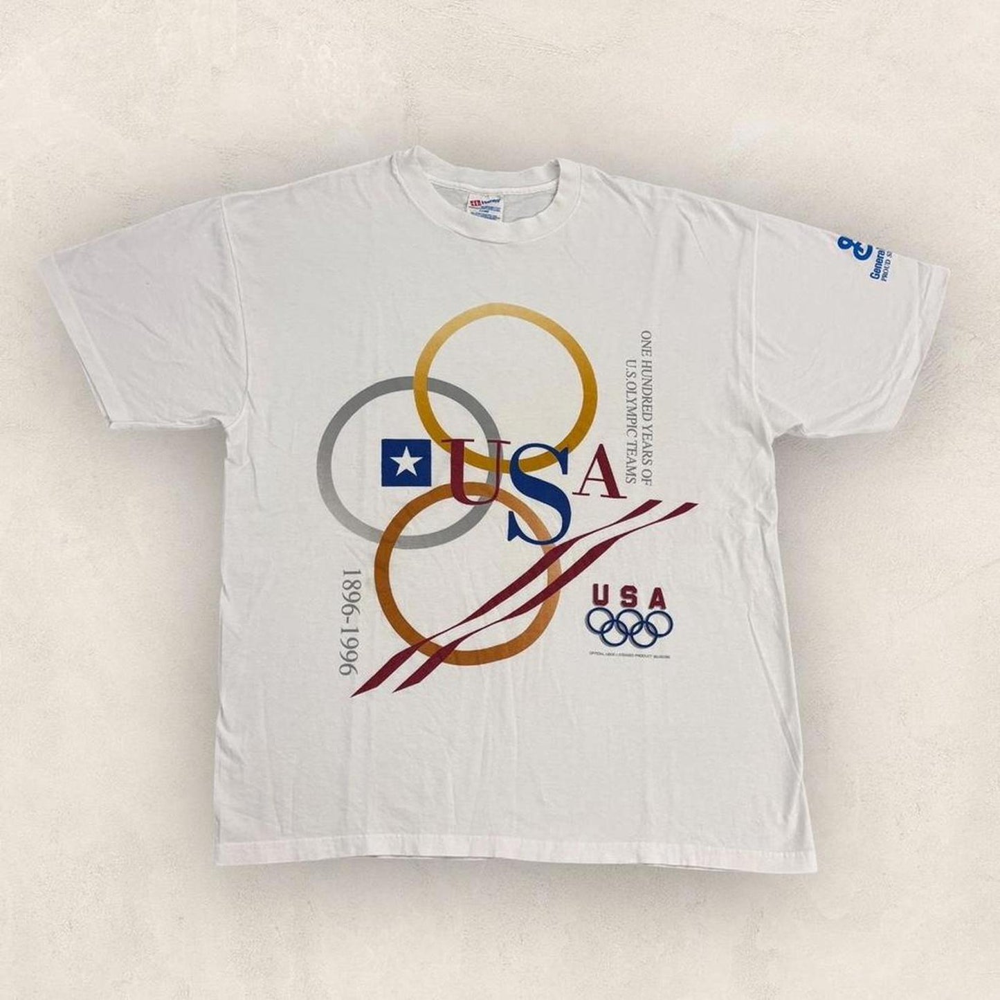 Vintage 90s USA Atlanta Olympics centennial summer games athletics t-shirt