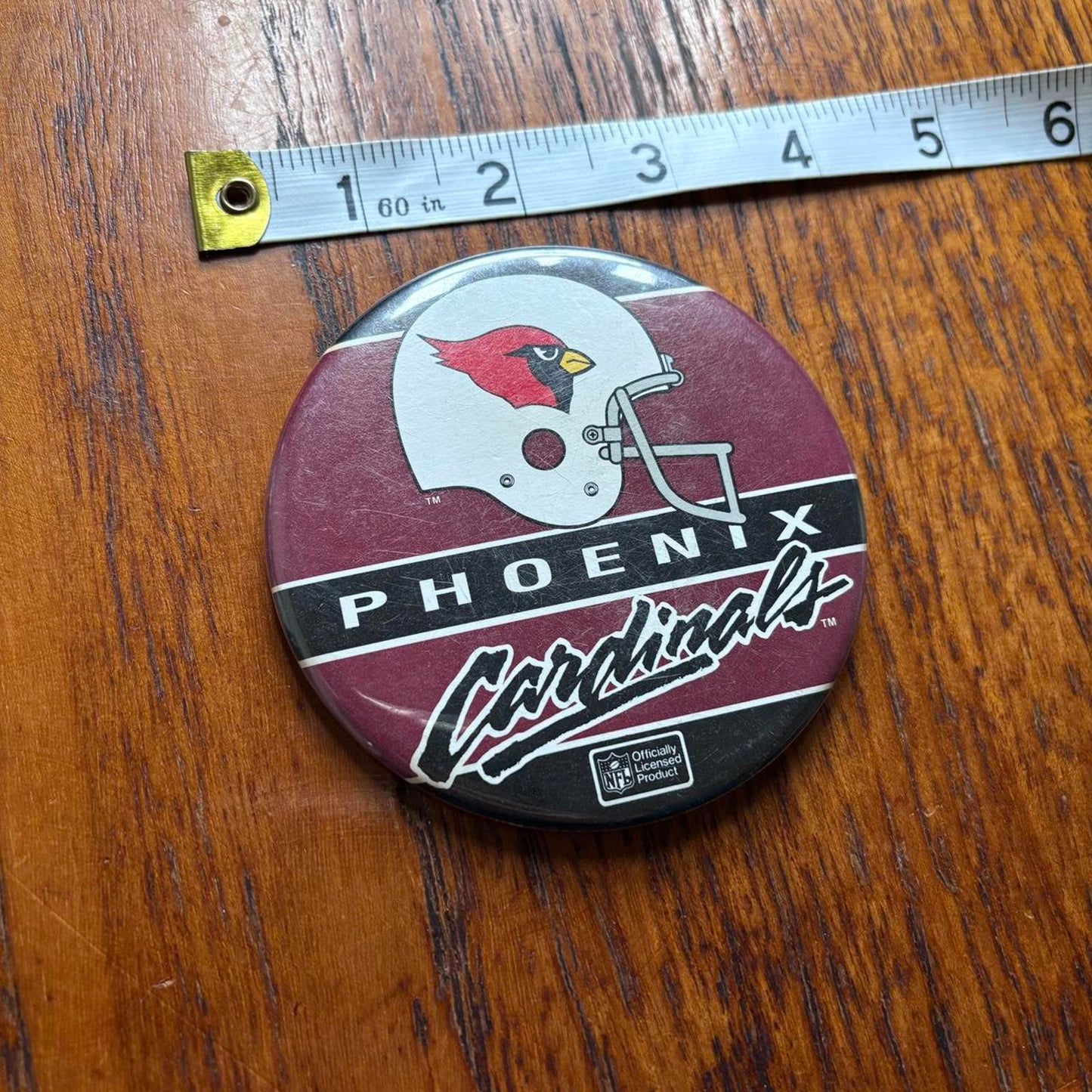 Vintage 90s USA Phoenix Arizona Cardinals NFL American Football pin badge