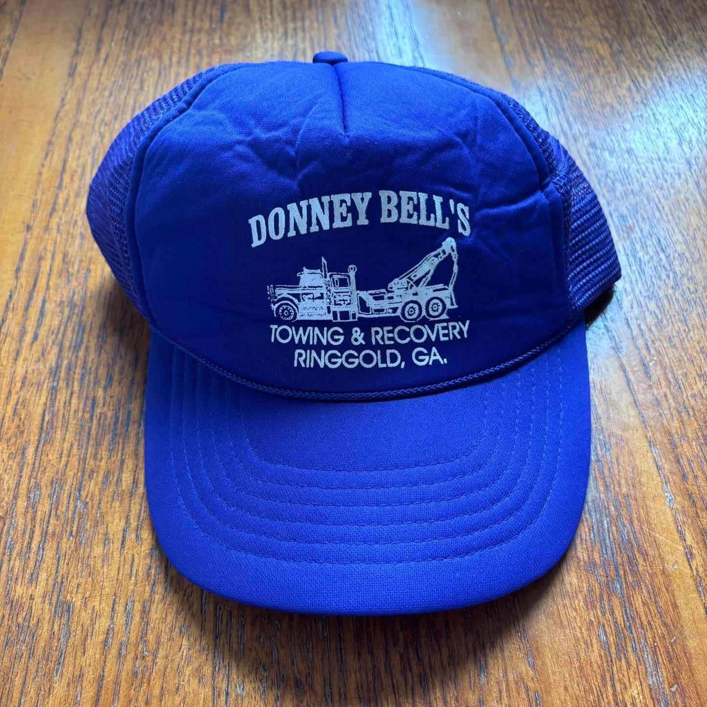 Vintage 90s USA Donney Bell's towing recovery Georgia workwear trucker cap