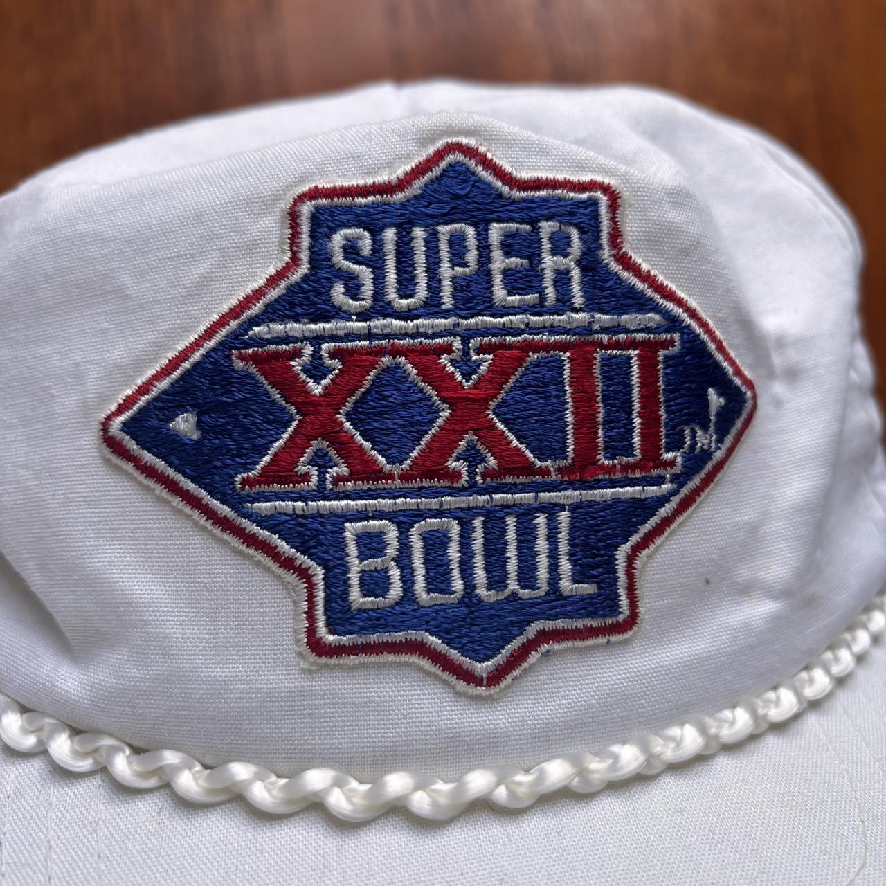 Vintage 80s USA Super Bowl 22 NFL American Football graphic cap