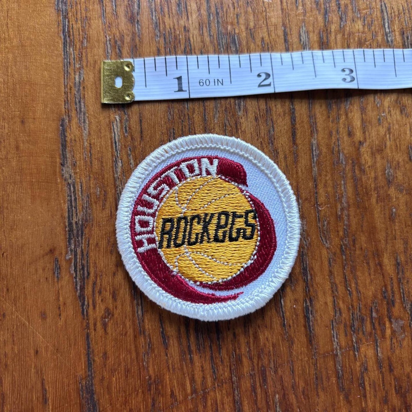 Vintage 80s USA Houston Rockets NBA basketball embroidered patch