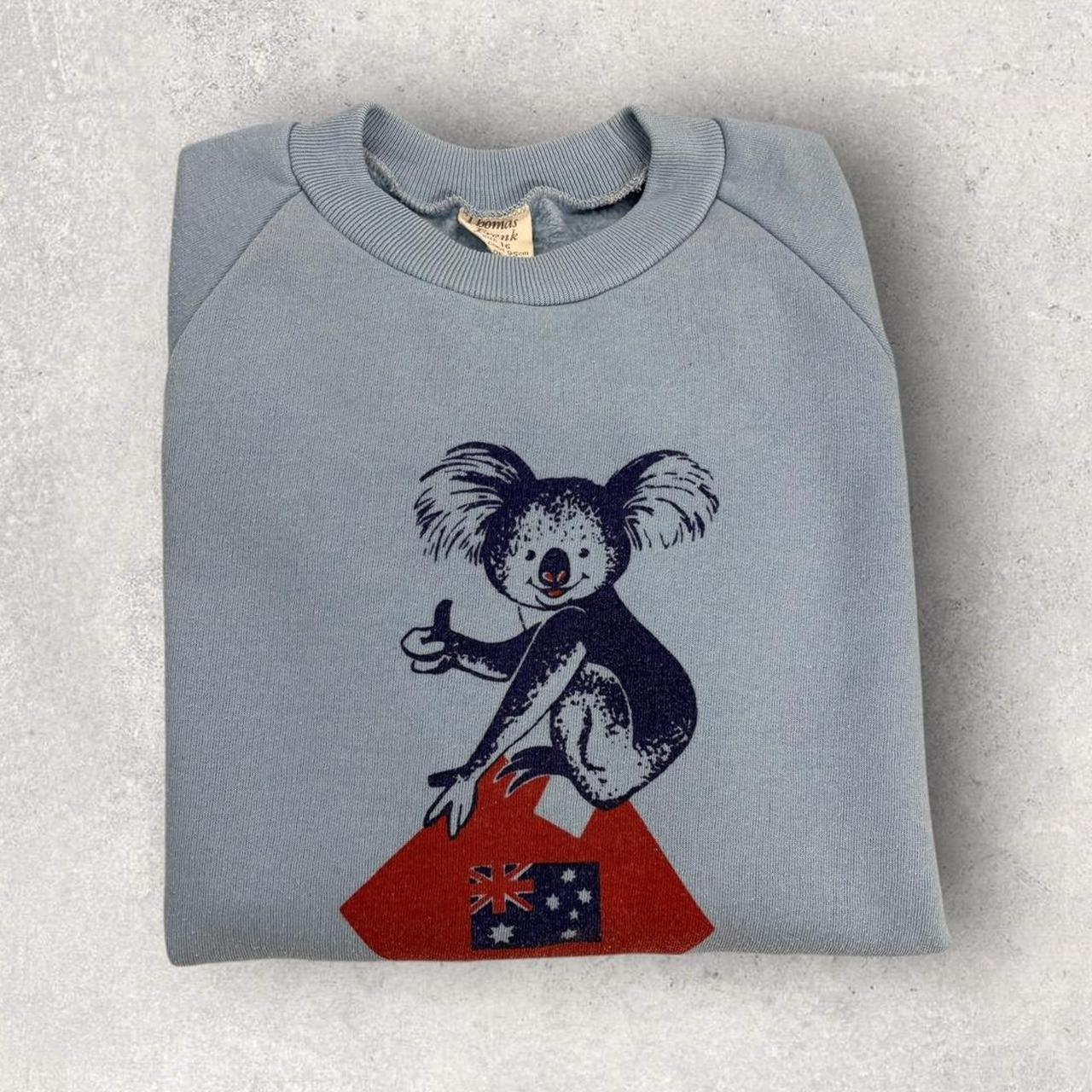 Vintage 90s Koala Australia nature wildlife graphic sweatshirt
