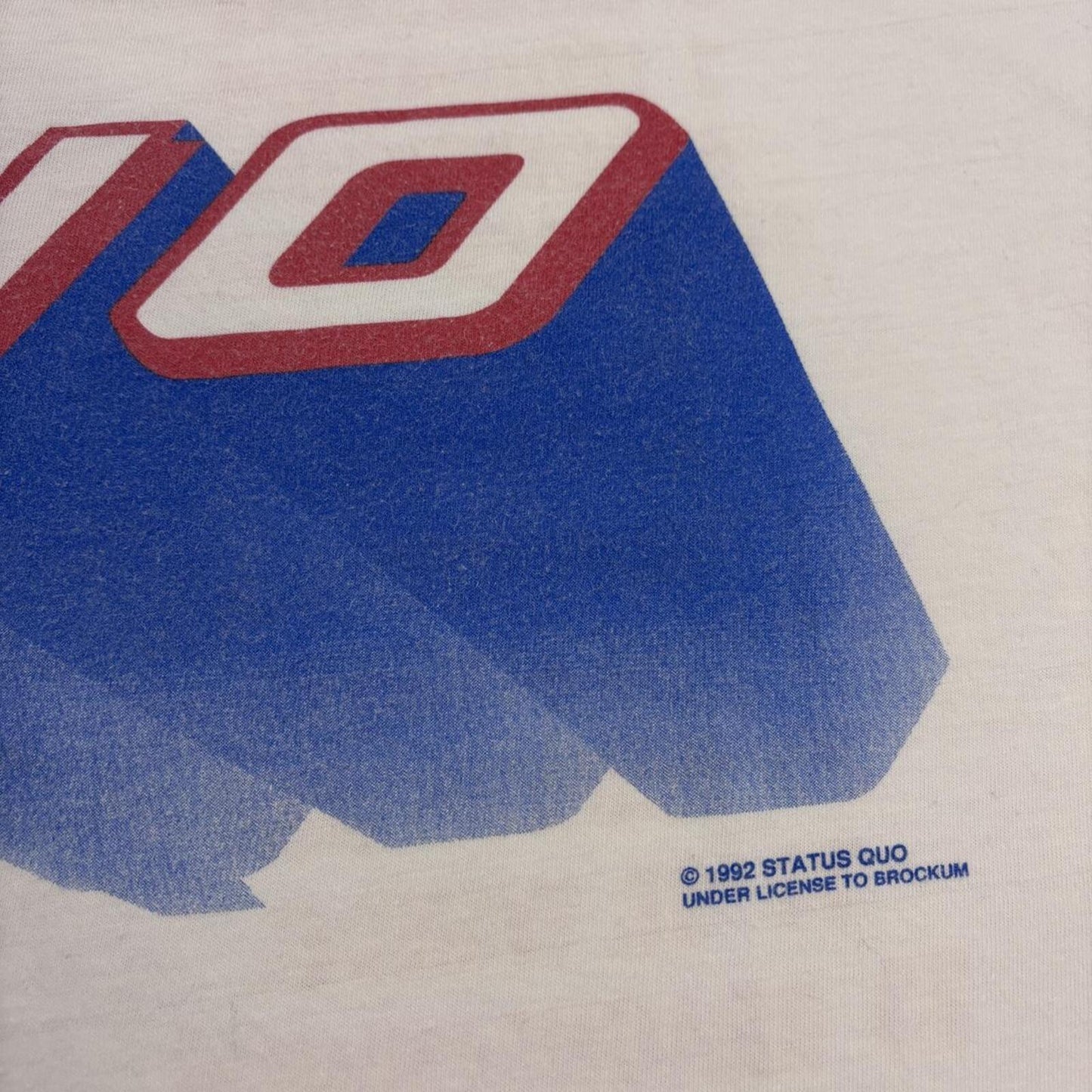 Vintage 90s Status Quo live alive European Tour rock music band t-shirt