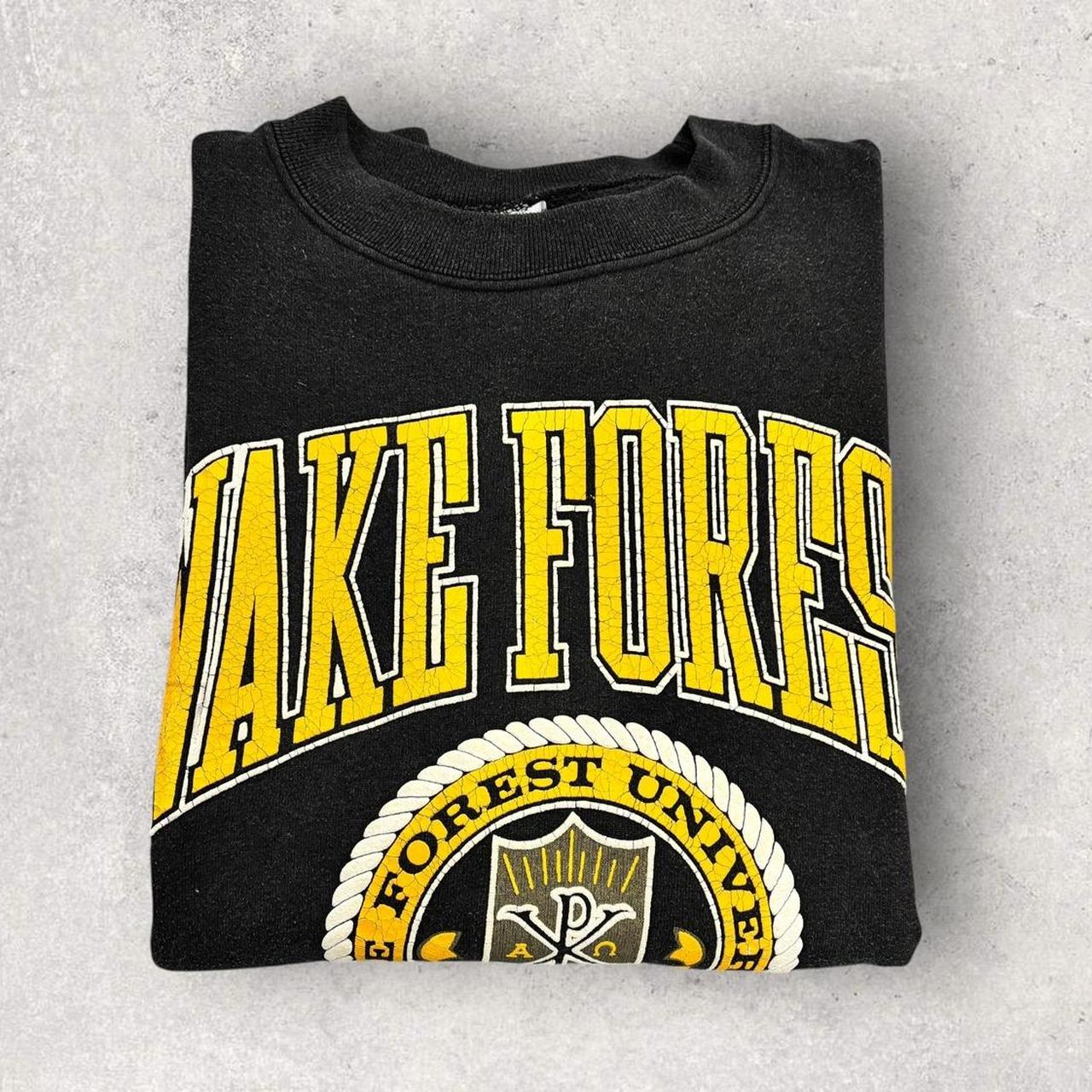 Vintage 90s USA Wake Forest university varsity North Carolina graphic sweatshirt