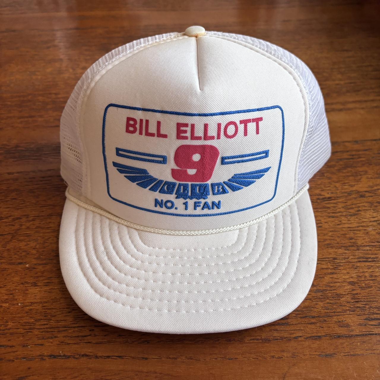 Vintage 90s USA Bill Elliott club NASCAR motorsport trucker cap