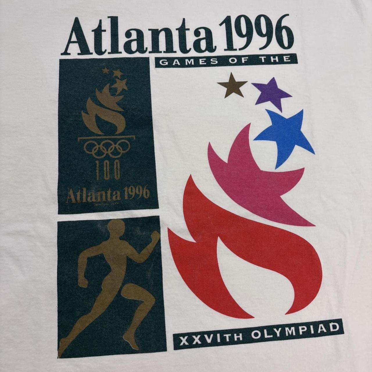 Vintage 90s USA Atlanta Olympics summer games athletics graphic t-shirt
