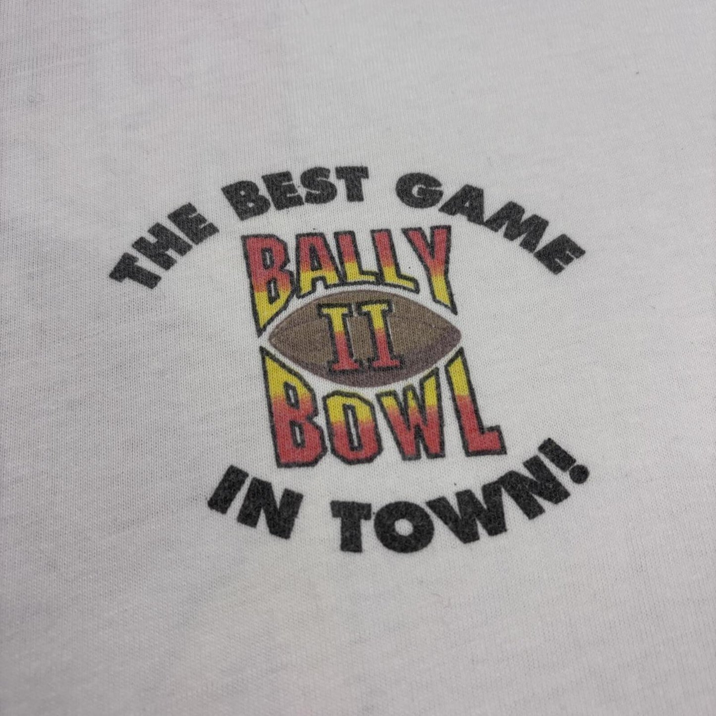 Vintage 90s USA Bally Bowl hotel casino Las Vegas NFL American Football t-shirt
