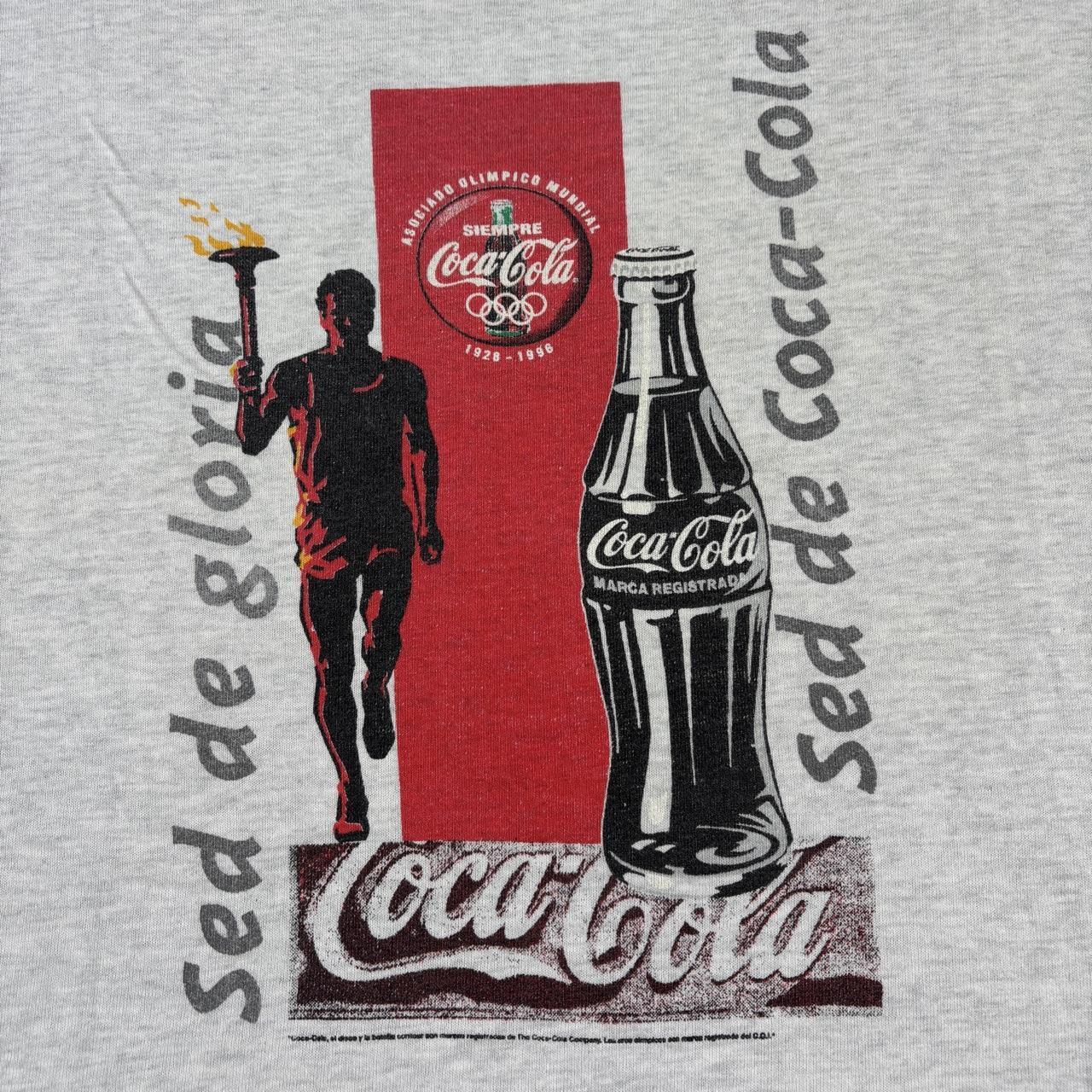 Vintage 90 USA Atlanta Olympics summer games athletics Coca Cola t-shirt