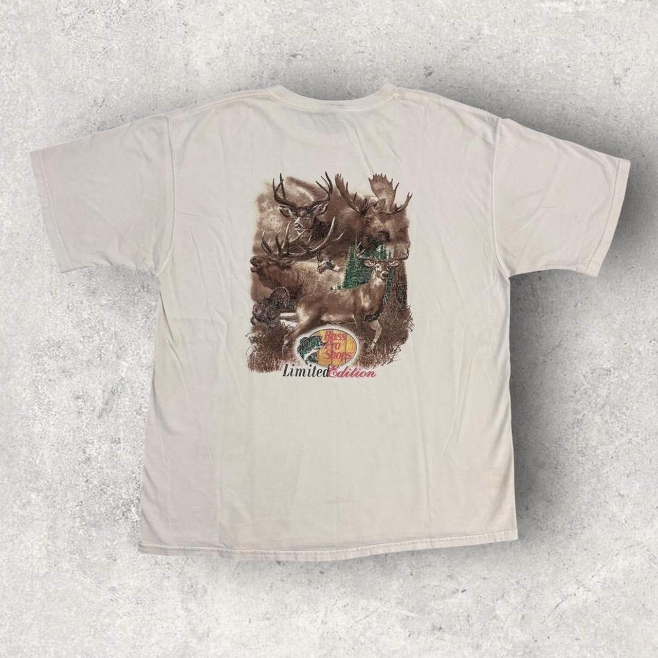 Vintage 90s USA Bass Pro Shops conservation card hunting fishing graphic t-shirt